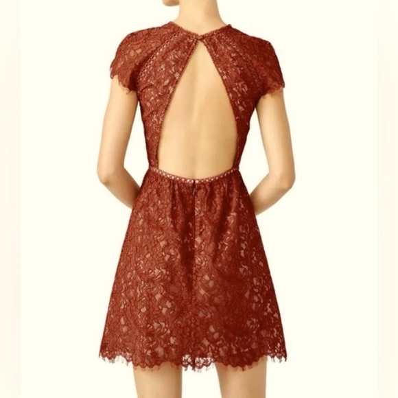 NWT Stylestalker Laylor Circle Lace Mini Dress in Sedona - Picture 5 of 9